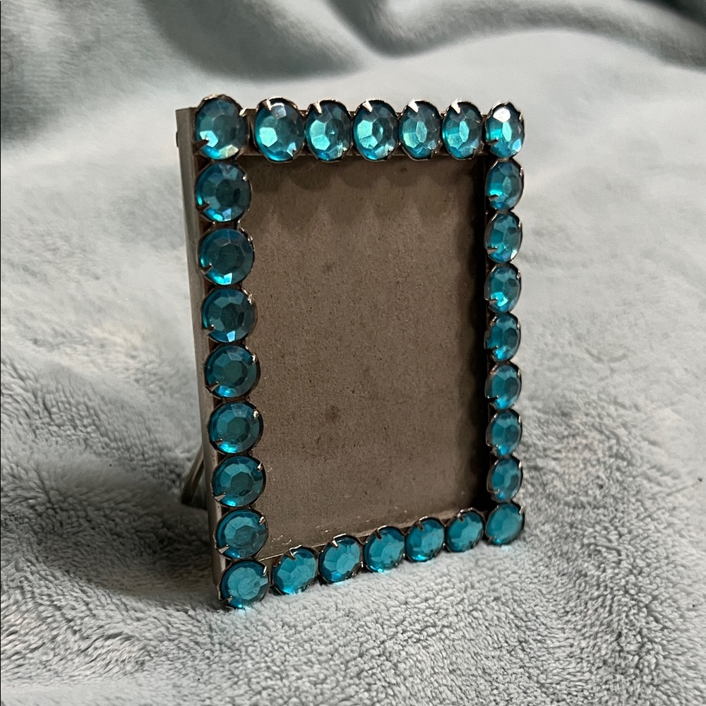 Elegant Turquoise Gemstone Photo Frame